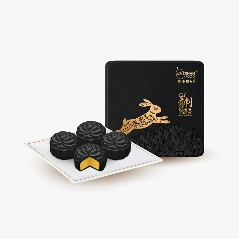 馬來西亞 頂級黑刺榴槤冰皮月餅 4個裝