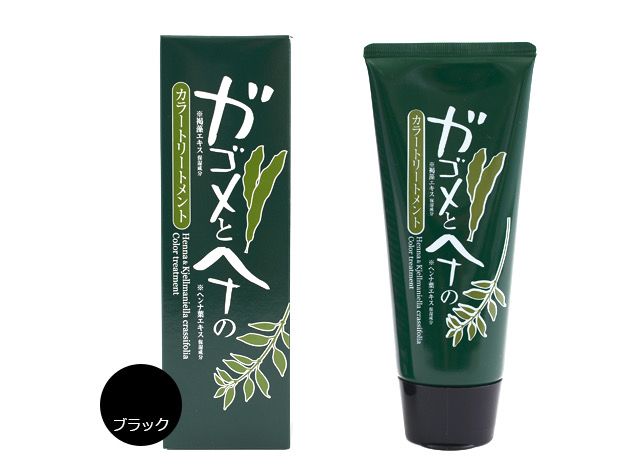 日本全天然植物海藻染髮膏。